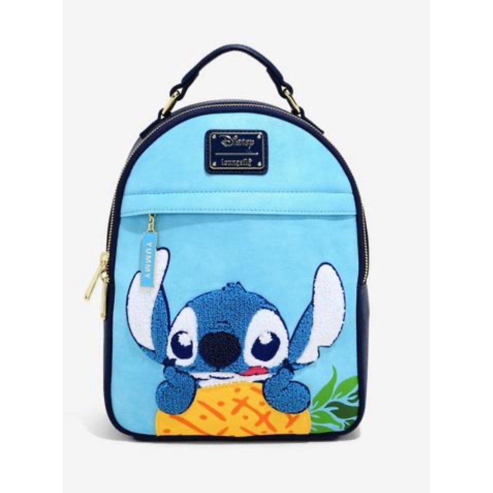 Loungefly Disney Lilo & Stitch Chenille Pineapple Mini‎ Backpack